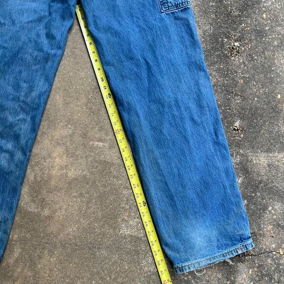 Carhartt Men's Blue Jeans 35x34 skater thrashed jeans denim carpenter - Picture 8 of 8